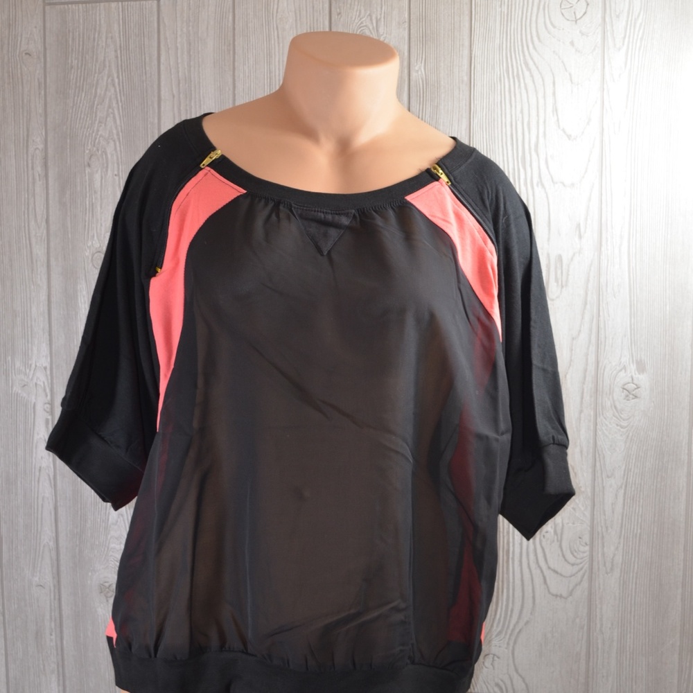 Apple Bottom SEXY Semi Sheer Top PLUS SIZE